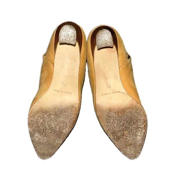 Bally Shearling Suede Booties Heels, Size 7.5, Made in Italy - Picture 7 of 12